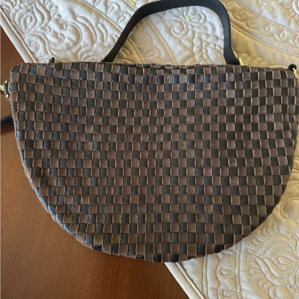 Clare V Black and Chocolate Woven Grande Fanny - Picture 5 of 6